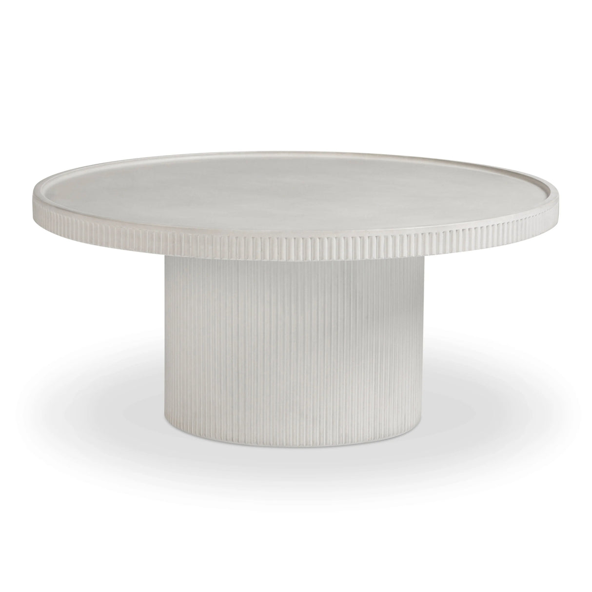 Darcy 36" Concrete Indoor / Outdoor Round Coffee Table by TOV Furniture at Eve Furniture