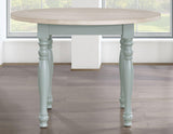 Darcy 42″ Round Dining Table, Mint Green and Natural Finish by Steve Silver at Eve Furniture