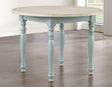 Darcy 42″ Round Dining Table, Mint Green and Natural Finish by Steve Silver at Eve Furniture