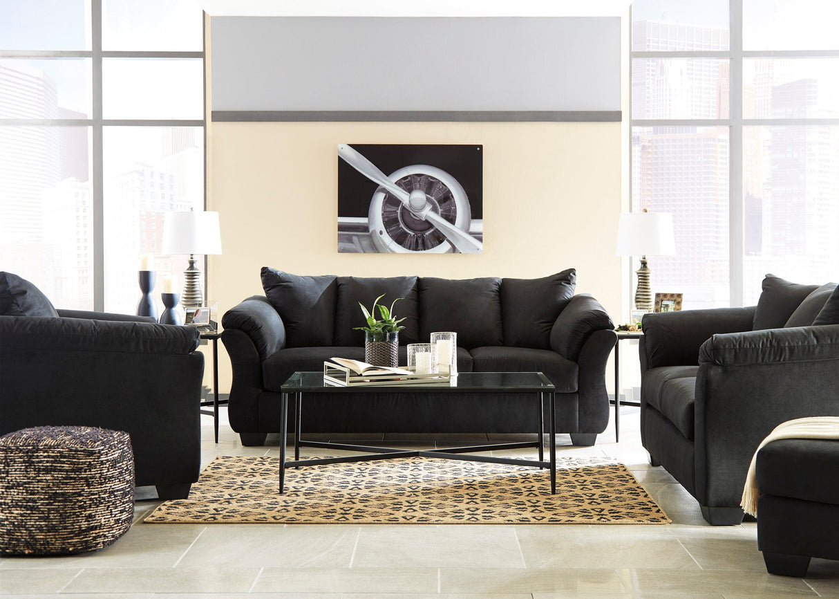 Darcy Black Living Room Set by Ashley at Eve Furniture