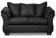 Darcy Black Loveseat by Ashley at Eve Furniture