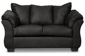 Darcy Black Loveseat by Ashley at Eve Furniture