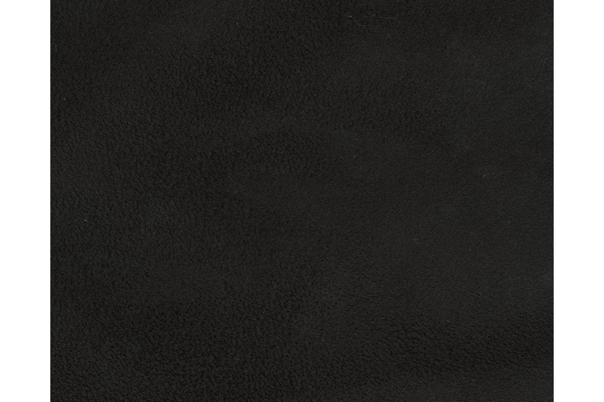 Darcy Black Ottoman by Ashley at Eve Furniture