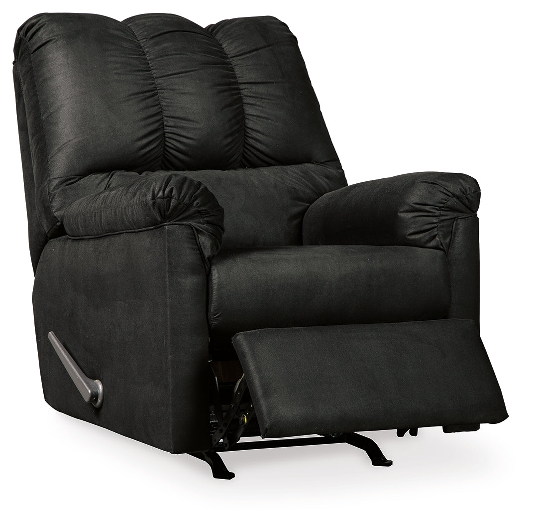 Darcy Black Recliner by Ashley at Eve Furniture