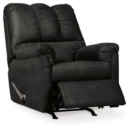 Darcy Black Recliner by Ashley at Eve Furniture