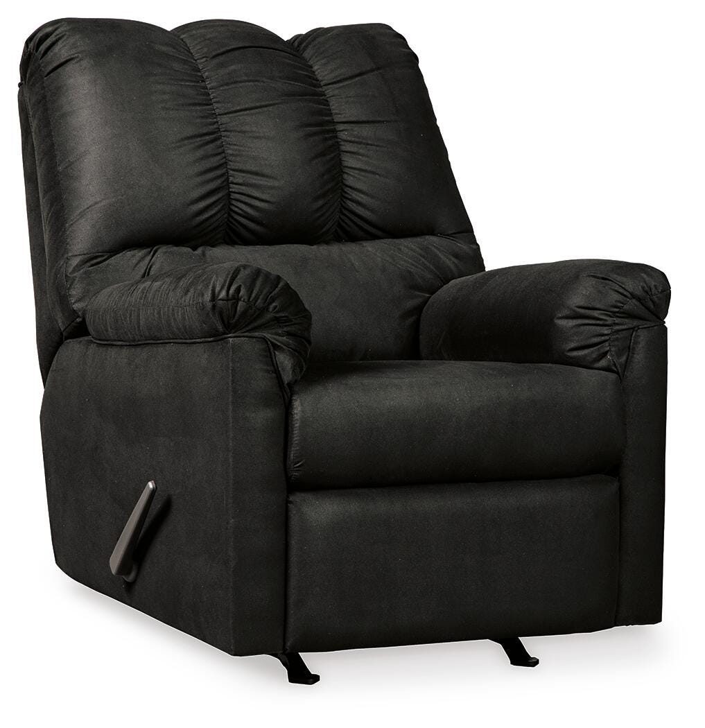 Darcy Black Recliner by Ashley at Eve Furniture