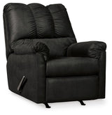 Darcy Black Recliner by Ashley at Eve Furniture