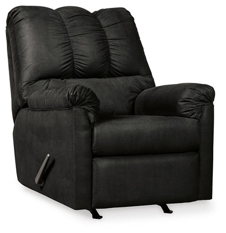 Darcy Black Recliner by Ashley at Eve Furniture