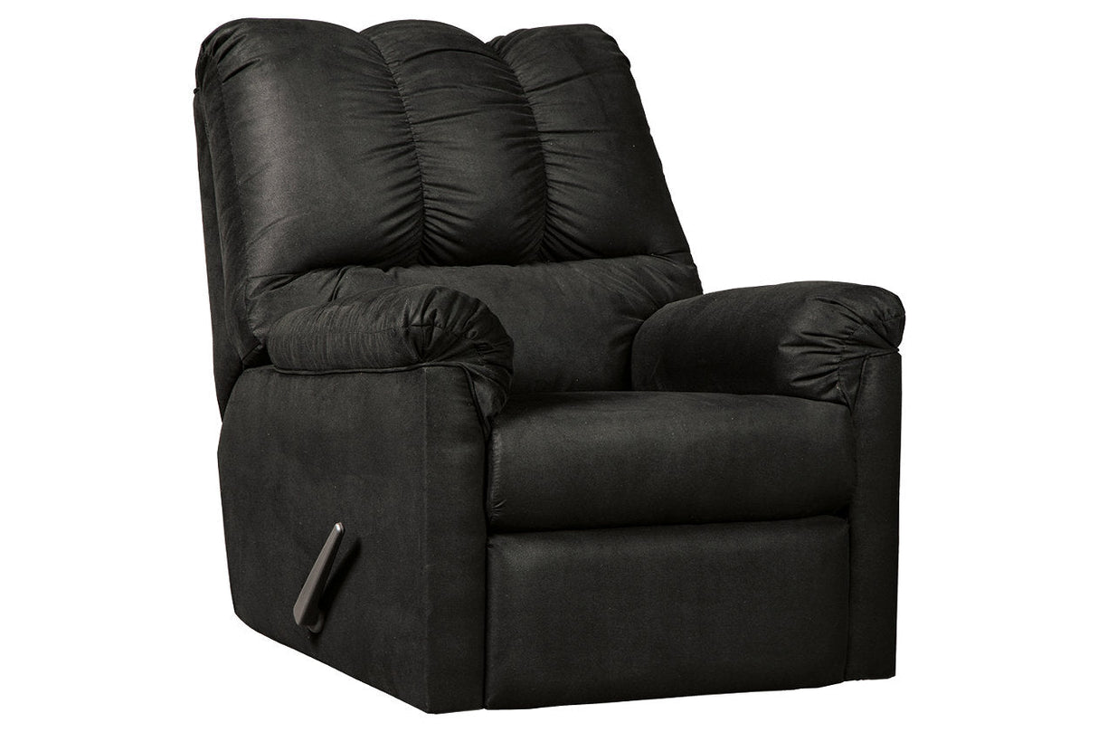 Darcy Black Recliner by Ashley at Eve Furniture