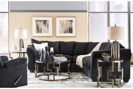 Darcy Black Recliner by Ashley at Eve Furniture