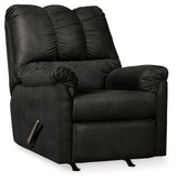Darcy Black Recliner by Ashley at Eve Furniture