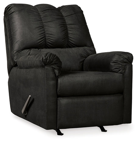 Darcy Black Recliner by Ashley at Eve Furniture