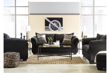 Darcy Black Sofa by Ashley at Eve Furniture