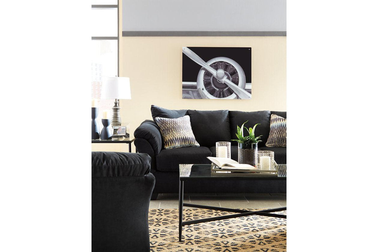 Darcy Black Sofa by Ashley at Eve Furniture