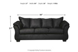 Darcy Black Sofa by Ashley at Eve Furniture