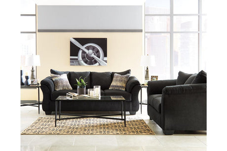 Darcy Black Sofa by Ashley at Eve Furniture