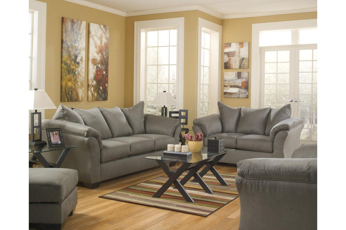 Darcy Cobblestone Loveseat by Ashley at Eve Furniture