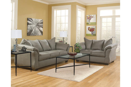 Darcy Cobblestone Loveseat by Ashley at Eve Furniture