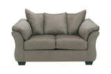 Darcy Cobblestone Loveseat by Ashley at Eve Furniture