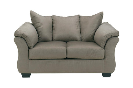 Darcy Cobblestone Loveseat by Ashley at Eve Furniture