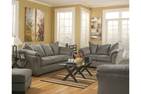 Darcy Cobblestone Loveseat by Ashley at Eve Furniture