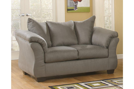 Darcy Cobblestone Loveseat by Ashley at Eve Furniture
