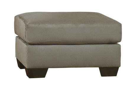 Darcy Cobblestone Ottoman by Ashley at Eve Furniture