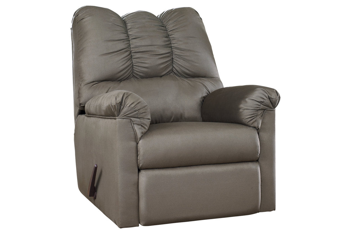 Darcy Cobblestone Recliner by Ashley at Eve Furniture