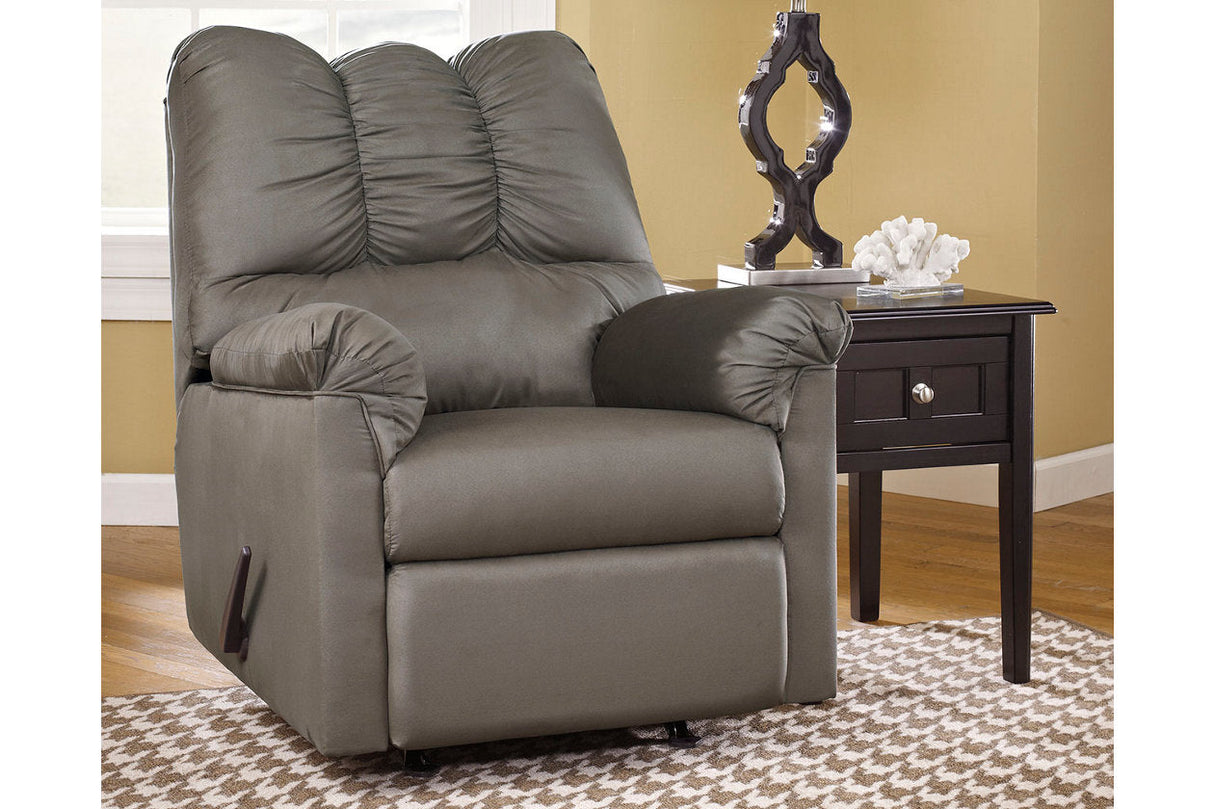 Darcy Cobblestone Recliner by Ashley at Eve Furniture