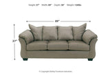 Darcy Cobblestone Sofa by Ashley at Eve Furniture