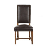 Darcy Dining Chair in Dark Brown with Earth Legs, Set of 2 by Home Trends & Design at Eve Furniture