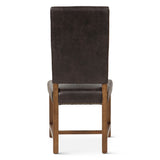 Darcy Dining Chair in Dark Brown with Earth Legs, Set of 2 by Home Trends & Design at Eve Furniture