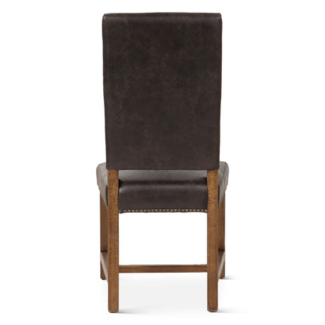 Darcy Dining Chair in Dark Brown with Earth Legs, Set of 2 by Home Trends & Design at Eve Furniture