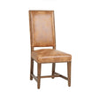 Darcy Dining Chair in Warm Brown Leather with Earth Legs, Set of 2 by Home Trends & Design at Eve Furniture