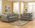 Darcy Gray Cobblestone Living Room Set by Ashley at Eve Furniture