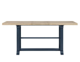 Darcy Midnight Blue/Natural Counter Height Dining Set with 18-inch Leaf by Steve Silver at Eve Furniture