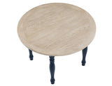 Darcy Midnight Blue/Natural Round Dining Room Set by Steve Silver at Eve Furniture