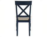 Darcy Midnight Blue/Natural Round Dining Room Set by Steve Silver at Eve Furniture
