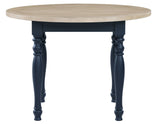 Darcy Midnight Blue/Natural Round Dining Room Set by Steve Silver at Eve Furniture