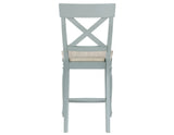 Darcy Mint Green/Natural Counter Height Dining Set with 18-inch Leaf by Steve Silver at Eve Furniture