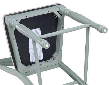 Darcy Mint Green/Natural Counter Height Dining Set with 18-inch Leaf by Steve Silver at Eve Furniture