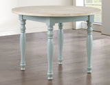 Darcy Mint Green/Natural Round Dining Room Set by Steve Silver at Eve Furniture