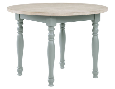 Darcy Mint Green/Natural Round Dining Room Set by Steve Silver at Eve Furniture