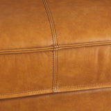 D'Arcy Tan Leather Love Seat by Mercana at Eve Furniture