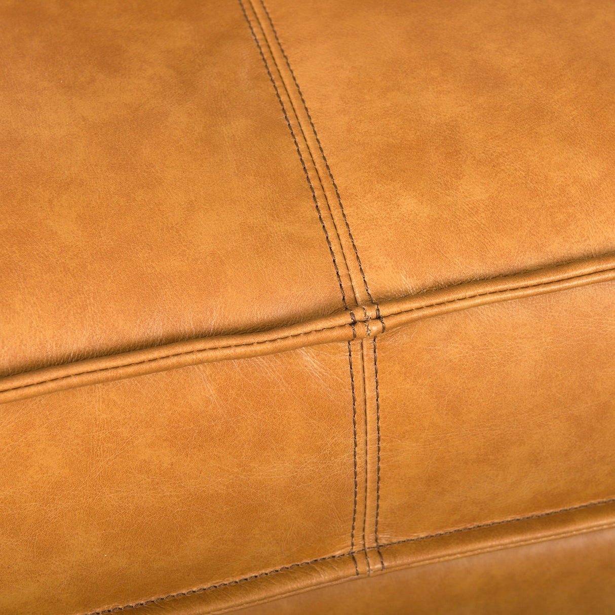 D'Arcy Tan Leather Right Chaise Sectional by Mercana at Eve Furniture
