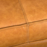 D'Arcy Tan Leather Right Chaise Sectional by Mercana at Eve Furniture