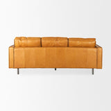 D'Arcy Tan Leather Sofa by Mercana at Eve Furniture