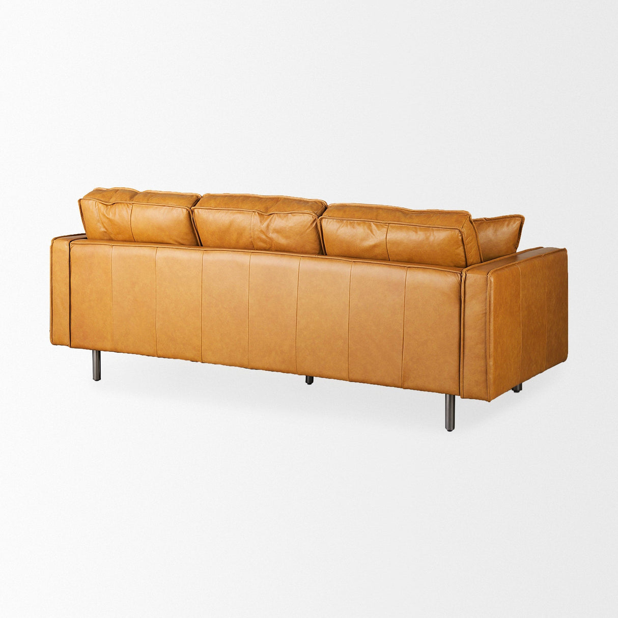 D'Arcy Tan Leather Sofa by Mercana at Eve Furniture