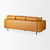 D'Arcy Tan Leather Sofa by Mercana at Eve Furniture