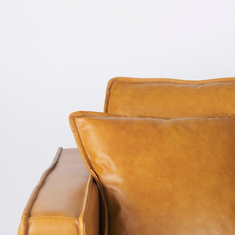 D'Arcy Tan Leather Sofa by Mercana at Eve Furniture